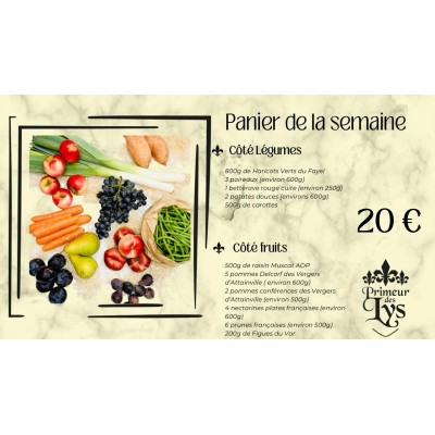PANIER DE LA SEMAINE