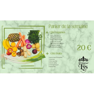 PANIER DE LA SEMAINE