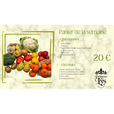 PANIER DE LA SEMAINE