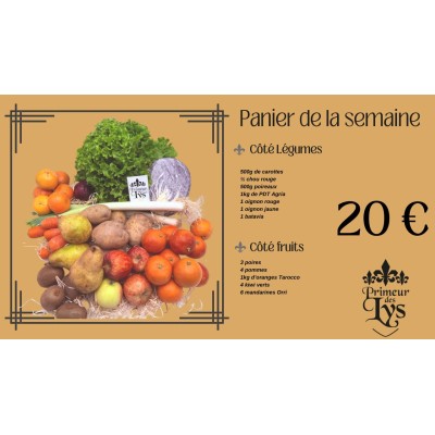 PANIER DE LA SEMAINE