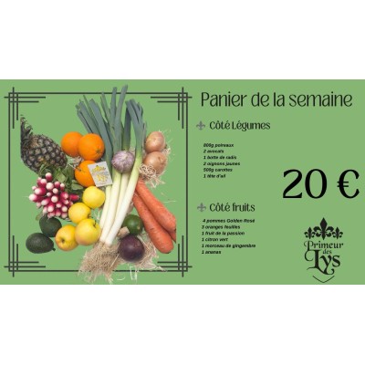 PANIER DE LA SEMAINE