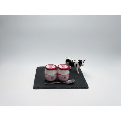 Yaourt framboise Ferme des...